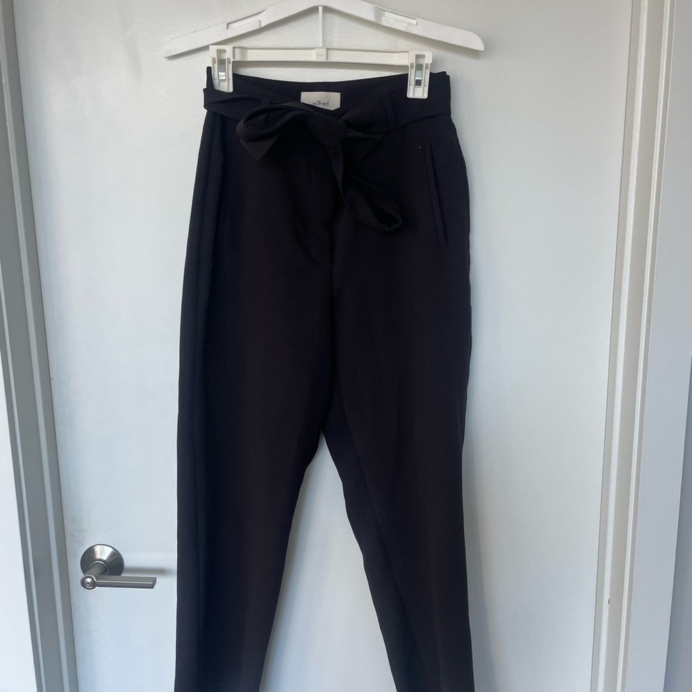 Aritzia Wilfred Black Trousers
